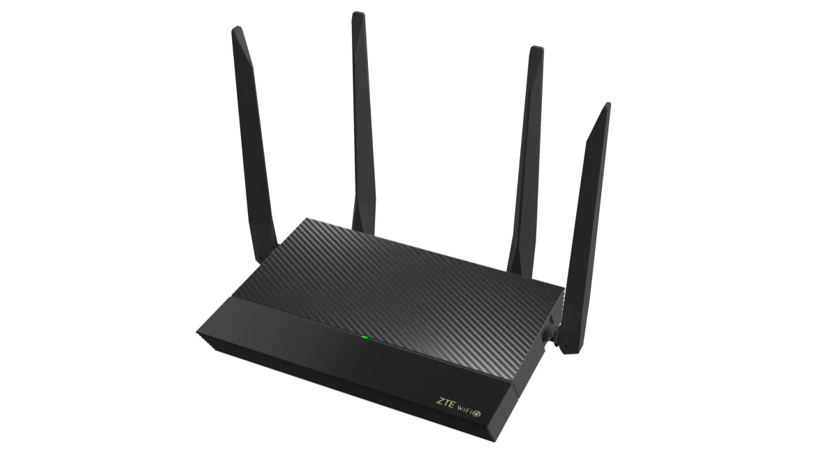 中兴 AX1800 Wi‑Fi 6 智能路由器 产品图